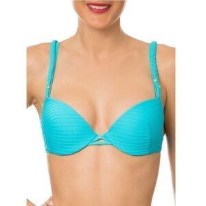 CHIC TRESSAGE by LISE CHARMEL Turquoise Coque Bikini Top